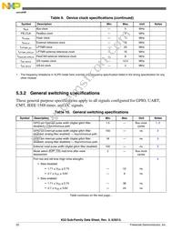 MK53DN512CMD10 Datasheet Page 22
