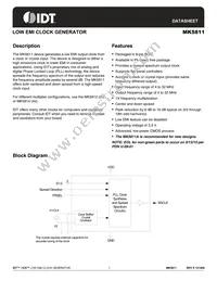 MK5811STR Datasheet Cover