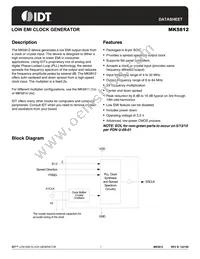 MK5812STR Datasheet Cover