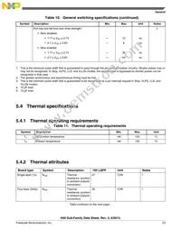 MK60DN512VLL10R Datasheet Page 23