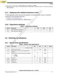 MK60DN512ZAB10R Datasheet Page 21