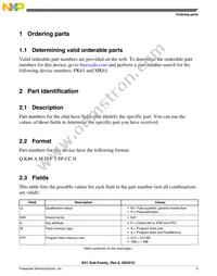 MK61FN1M0VMJ15 Datasheet Page 5