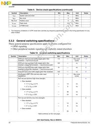MK61FN1M0VMJ15 Datasheet Page 22