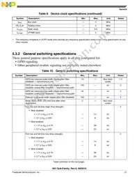 MK61FX512VMD15 Datasheet Page 21