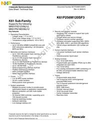 MK61FX512VMJ12 Datasheet Cover