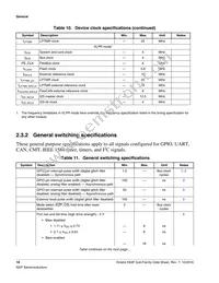 MK63FN1M0VLQ12R Datasheet Page 18