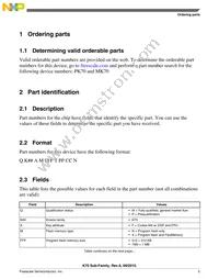 MK70FN1M0VMJ12 Datasheet Page 5