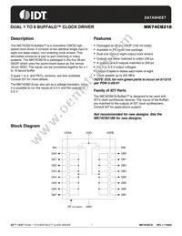 MK74CB218RTR Datasheet Cover