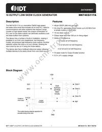 MK74CG117AF Datasheet Cover