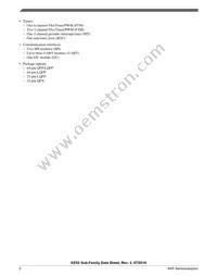 MKE02Z64VQH4 Datasheet Page 2