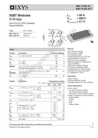 MKI75-06A7T Datasheet Cover