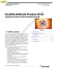 MKL02Z32VFK4R Datasheet Cover