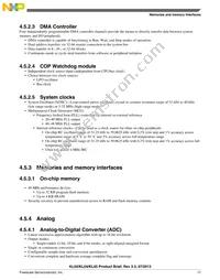 MKL02Z32VFK4R Datasheet Page 17