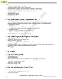 MKL02Z32VFK4R Datasheet Page 18