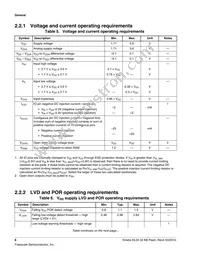 MKL05Z32VLF4R Datasheet Page 6