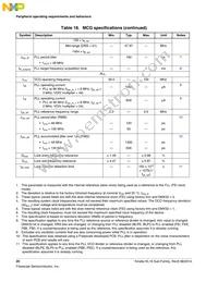 MKL16Z128VFT4R Datasheet Page 20