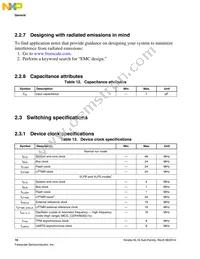 MKL16Z256VLH4R Datasheet Page 16