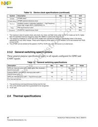 MKL27Z256VFM4R Datasheet Page 22