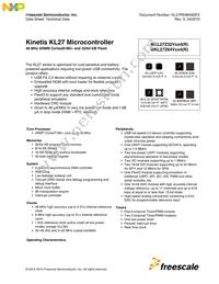 MKL27Z32VDA4 Datasheet Cover