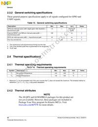 MKL33Z64VLK4 Datasheet Page 22