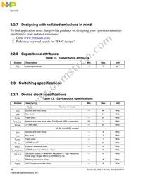 MKL46Z256VMC4 Datasheet Page 16