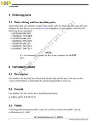 MKM33Z64ACLH5 Datasheet Page 4
