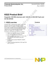 MKS20FN256VFT12 Datasheet Cover