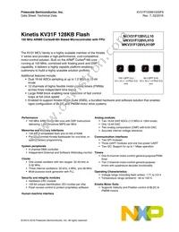 MKV31F128VLL10 Datasheet Cover