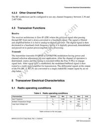 MKW31Z512VHT4R Datasheet Page 21