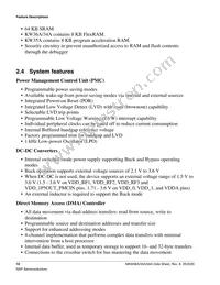 MKW36A512VFP4 Datasheet Page 10