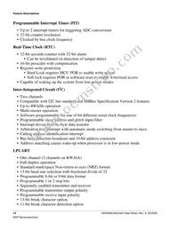 MKW36A512VFP4 Datasheet Page 14