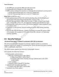 MKW36A512VFP4 Datasheet Page 16