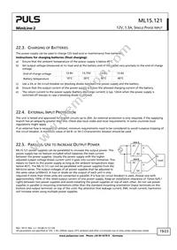 ML15.121 Datasheet Page 19