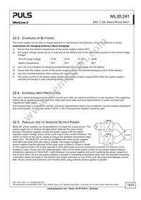 ML30.241 Datasheet Page 19