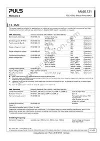 ML60.121 Datasheet Page 11