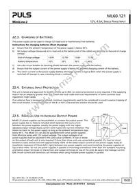 ML60.121 Datasheet Page 19