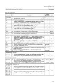 ML610Q178-NNNGAZ0AAL Datasheet Page 11