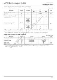 ML610Q412P-NNNTB03A7 Datasheet Page 21