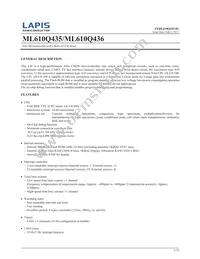 ML610Q435A-NNNTC0AGL Datasheet Cover