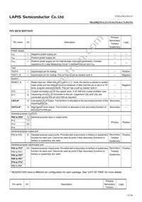 ML620Q156A-NNNTBWATL Datasheet Page 15