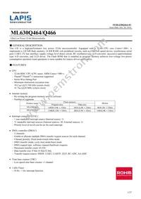 ML630Q466-NNNTBZWAX Datasheet Cover