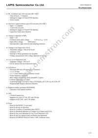 ML630Q466-NNNTBZWAX Datasheet Page 3