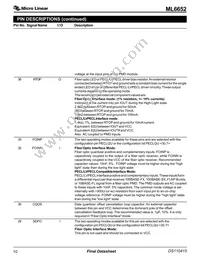 ML6652EM Datasheet Page 10