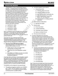 ML6652EM Datasheet Page 17