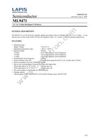 ML9471TBZ03A Datasheet Cover