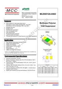 MLESD12A-0402-TP Datasheet Cover