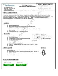 MLV0402-120-E120 Datasheet Cover