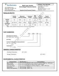 MLV1206-700K Datasheet Page 2