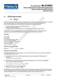 MLX10801RLD Datasheet Page 21