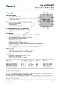 MLX80105KLQ-EAA-000-TU Datasheet Cover